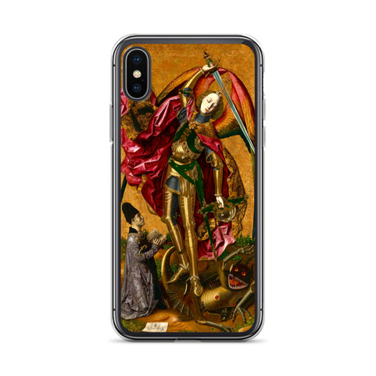 Saint Michael Triumphs over the Devil by Bartolome Bermejo [Clear Case for iPhone]