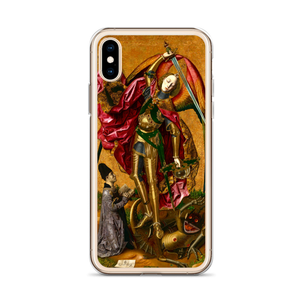 Saint Michael Triumphs over the Devil by Bartolome Bermejo [Clear Case for iPhone]