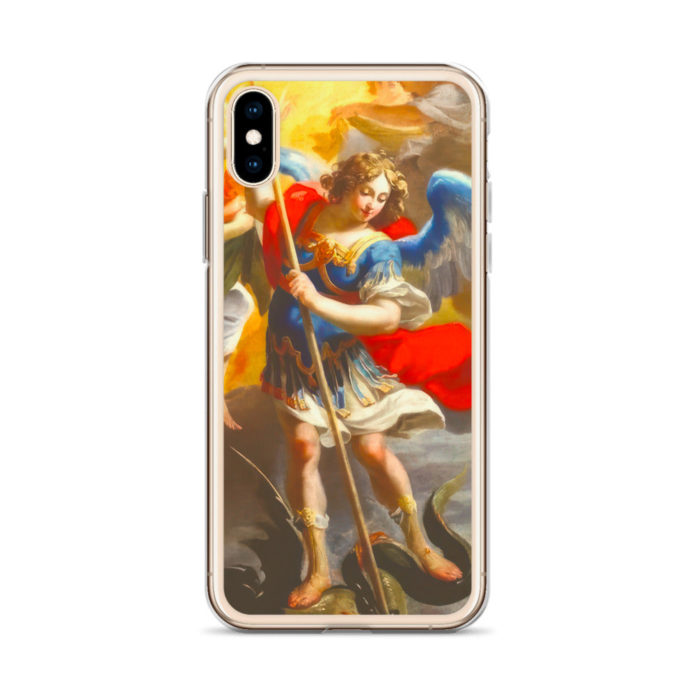 The Archangel Michael Slaying The Dragon By Simon Vouet [Clear Case for iPhone]