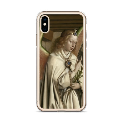 Archangel Gabriel passes the Message to Maria by Jan Van Eyck [Clear Case for iPhone]