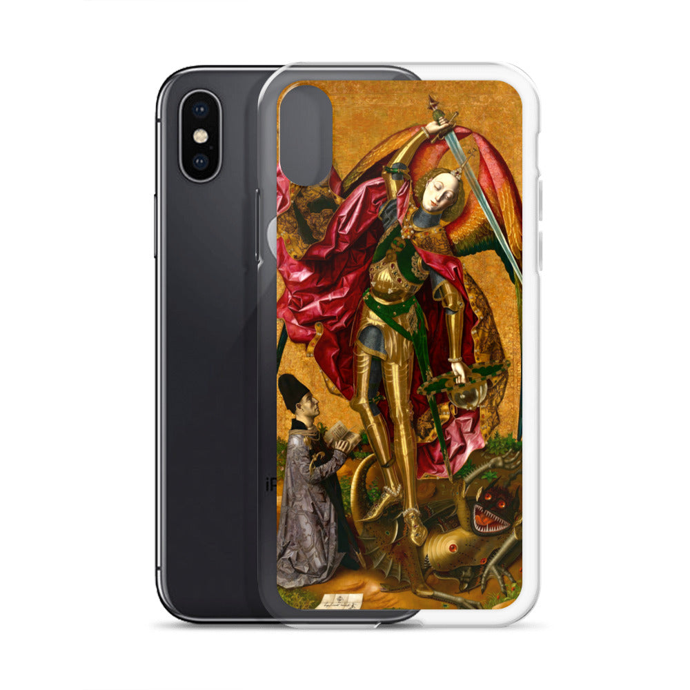 Saint Michael Triumphs over the Devil by Bartolome Bermejo [Clear Case for iPhone]