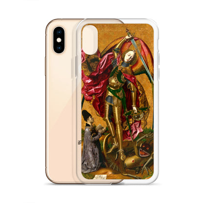 Saint Michael Triumphs over the Devil by Bartolome Bermejo [Clear Case for iPhone]