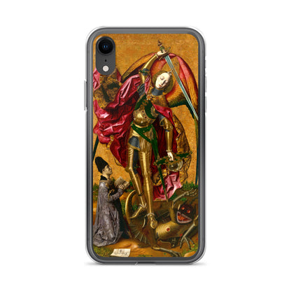 Saint Michael Triumphs over the Devil by Bartolome Bermejo [Clear Case for iPhone]