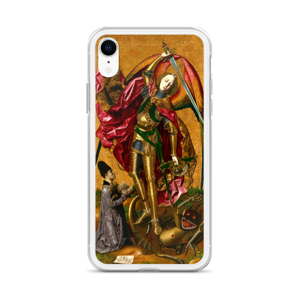 Saint Michael Triumphs over the Devil by Bartolome Bermejo [Clear Case for iPhone]