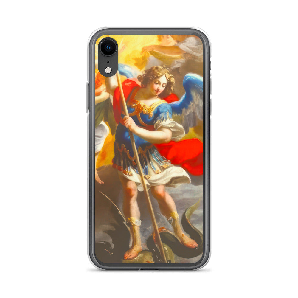 The Archangel Michael Slaying The Dragon By Simon Vouet [Clear Case for iPhone]