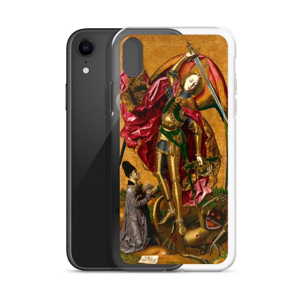 Saint Michael Triumphs over the Devil by Bartolome Bermejo [Clear Case for iPhone]