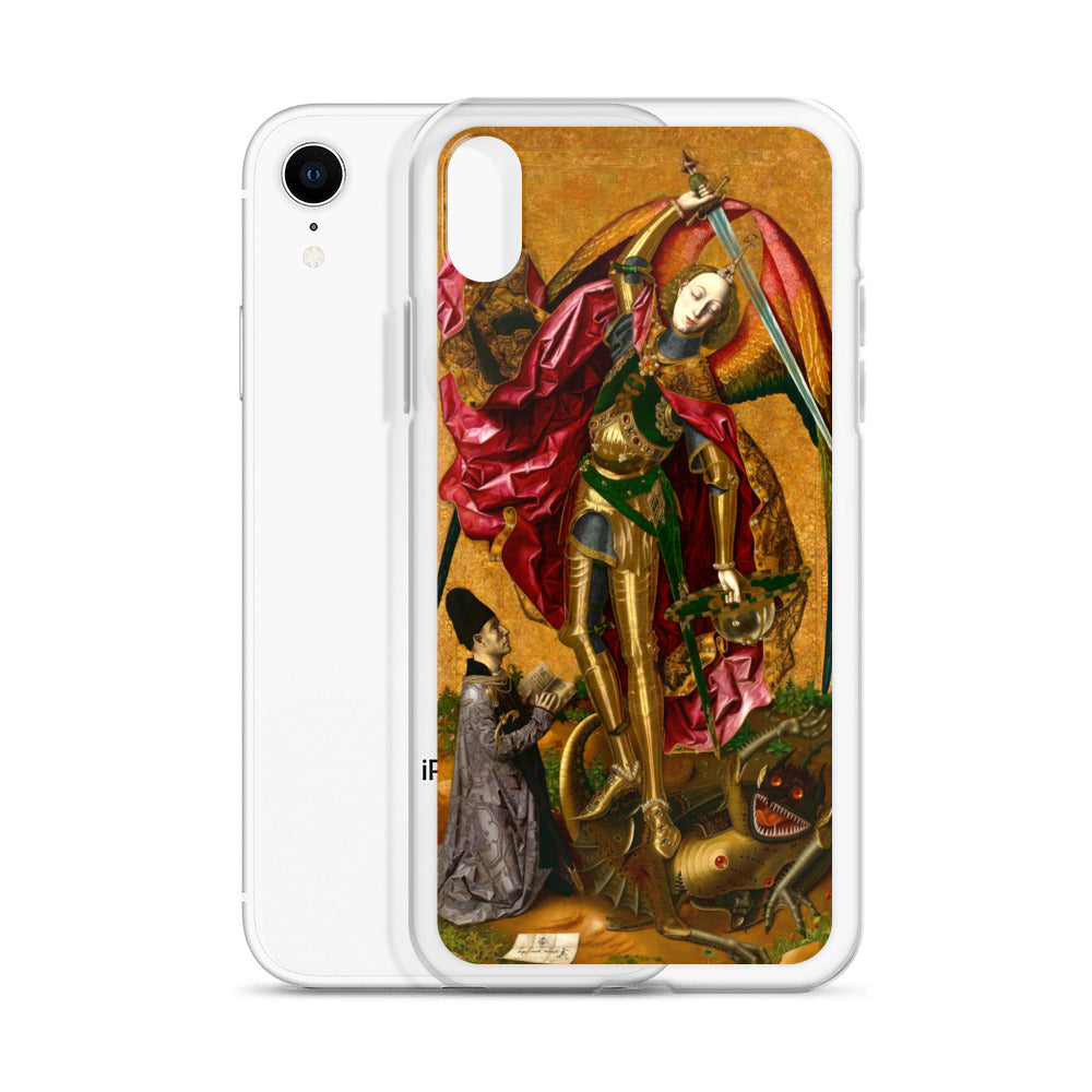 Saint Michael Triumphs over the Devil by Bartolome Bermejo [Clear Case for iPhone]