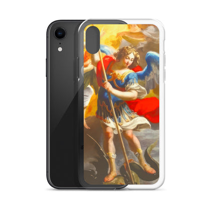 The Archangel Michael Slaying The Dragon By Simon Vouet [Clear Case for iPhone]