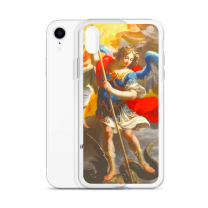 The Archangel Michael Slaying The Dragon By Simon Vouet [Clear Case for iPhone]