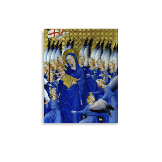 Virgin and Child with Angels by Wilton Diptych [Poster]