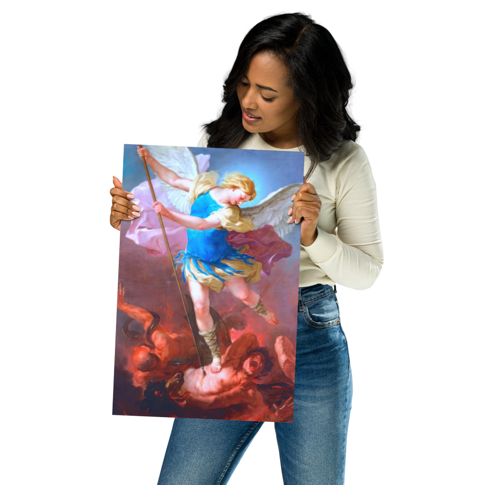 St. Michael by Artist Luca Giordano [Poster]