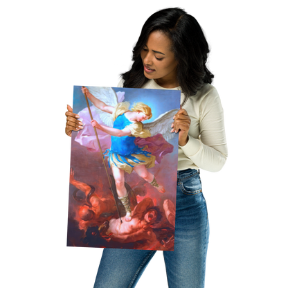 St. Michael by Artist Luca Giordano [Poster]