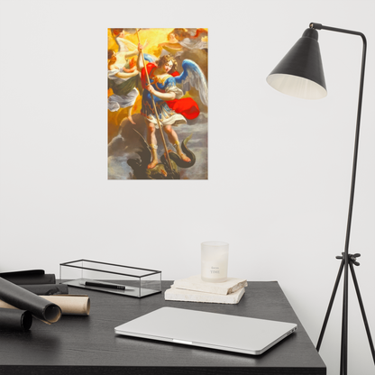 The Archangel Michael Slaying The Dragon By Simon Vouet [Poster]