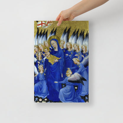 Virgin and Child with Angels by Wilton Diptych [Poster]