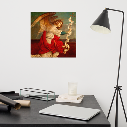 The Annunciation with The Angel Gabriel by Gaudenzio Ferrari [Poster]