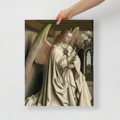 Archangel Gabriel passes the Message to Maria by Jan Van Eyck [Poster]