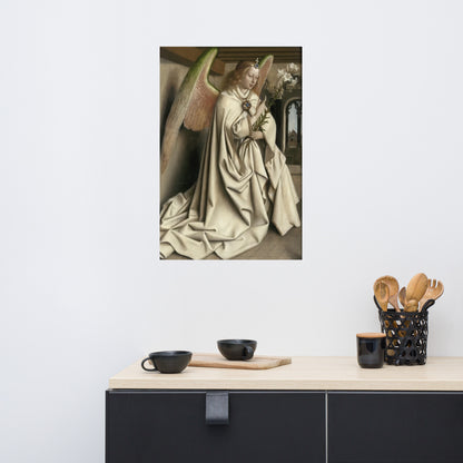 Archangel Gabriel passes the Message to Maria by Jan Van Eyck [Poster]