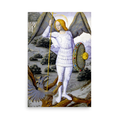 St. Michael the Archangel from The Hours of Henry IV of France [Poster]