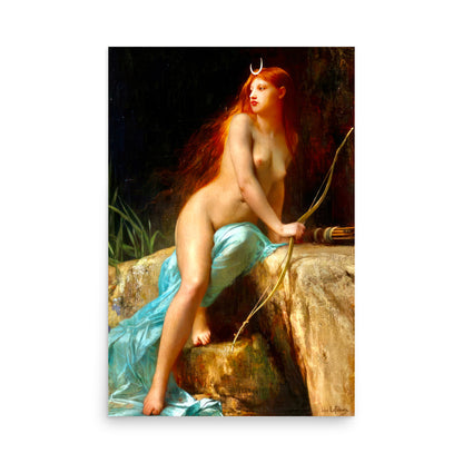 Diana Goddess of the Hunt by Jules Lefebvre [Poster]