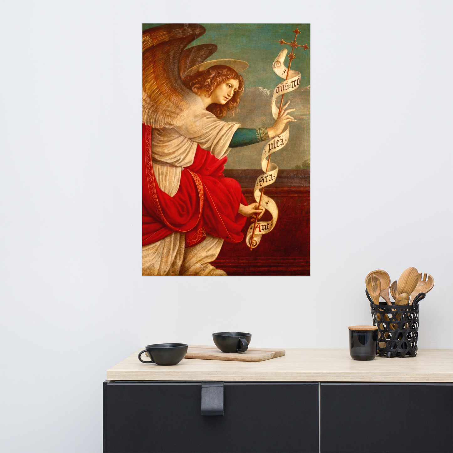 The Annunciation with The Angel Gabriel by Gaudenzio Ferrari [Poster]