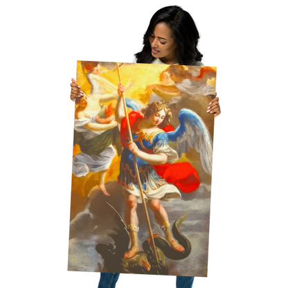 The Archangel Michael Slaying The Dragon By Simon Vouet [Poster]