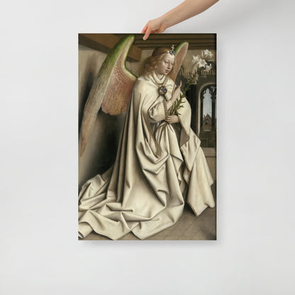 Archangel Gabriel passes the Message to Maria by Jan Van Eyck [Poster]