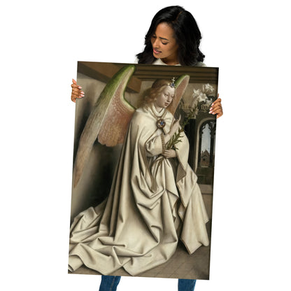 Archangel Gabriel passes the Message to Maria by Jan Van Eyck [Poster]