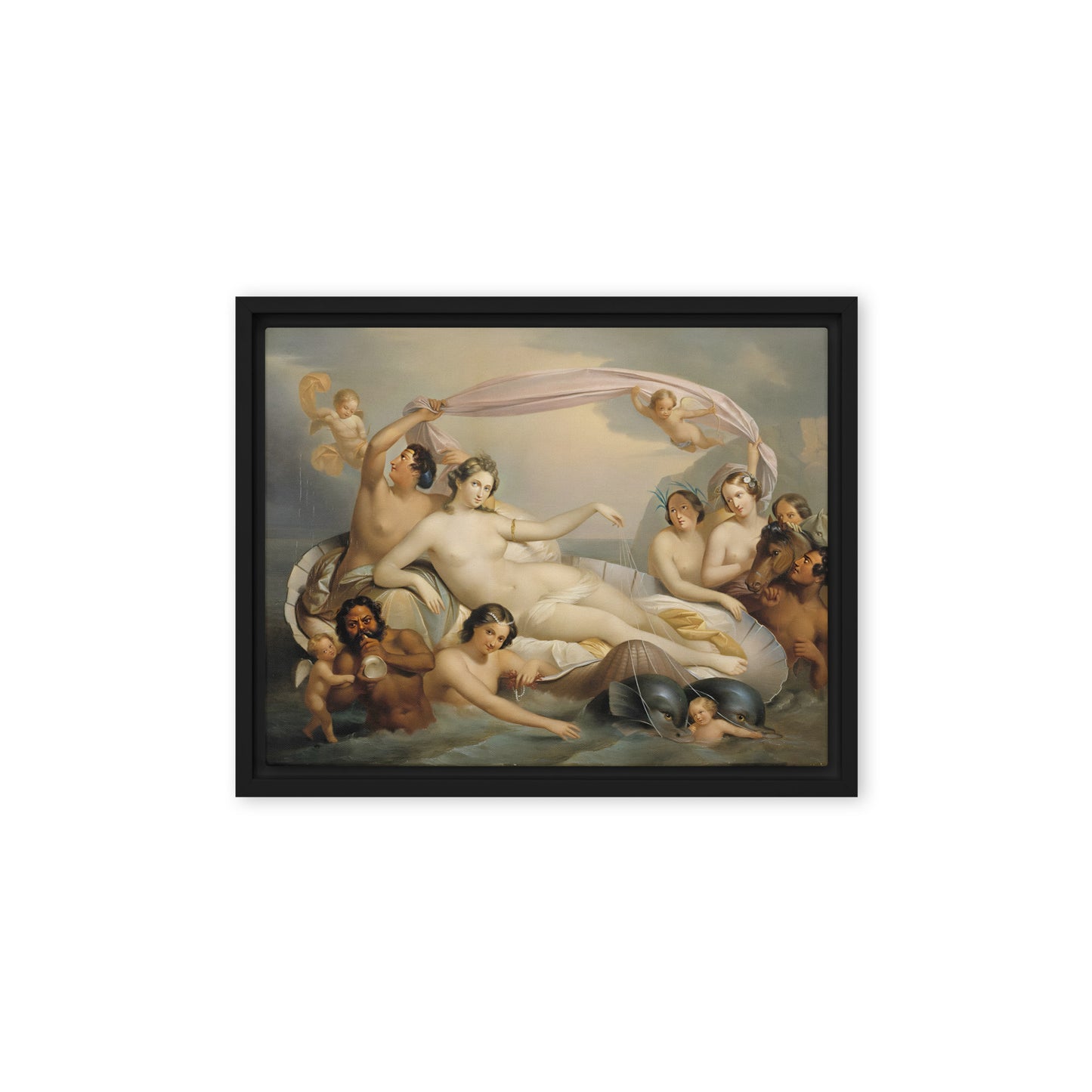 Galatea's Triumph by Berndt Abraham Godenhjelm [Framed canvas]