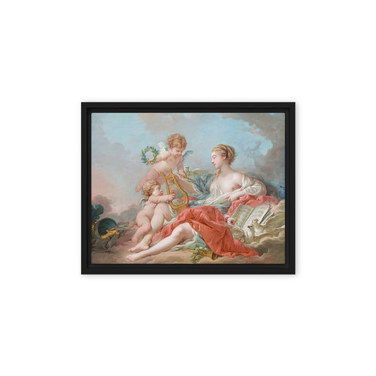 Allegory of Music by Francois Boucher [Framed canvas]