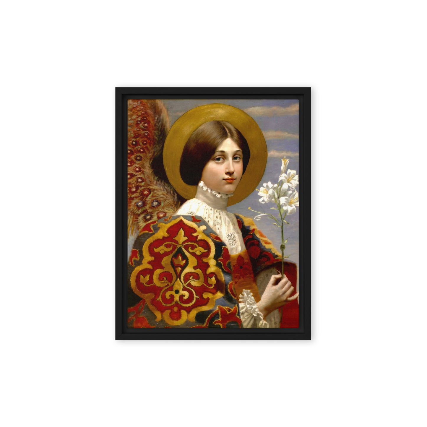 Angel Gabriel of Annunciation by Eleanor Fortescue-Brickdale [Framed canvas]