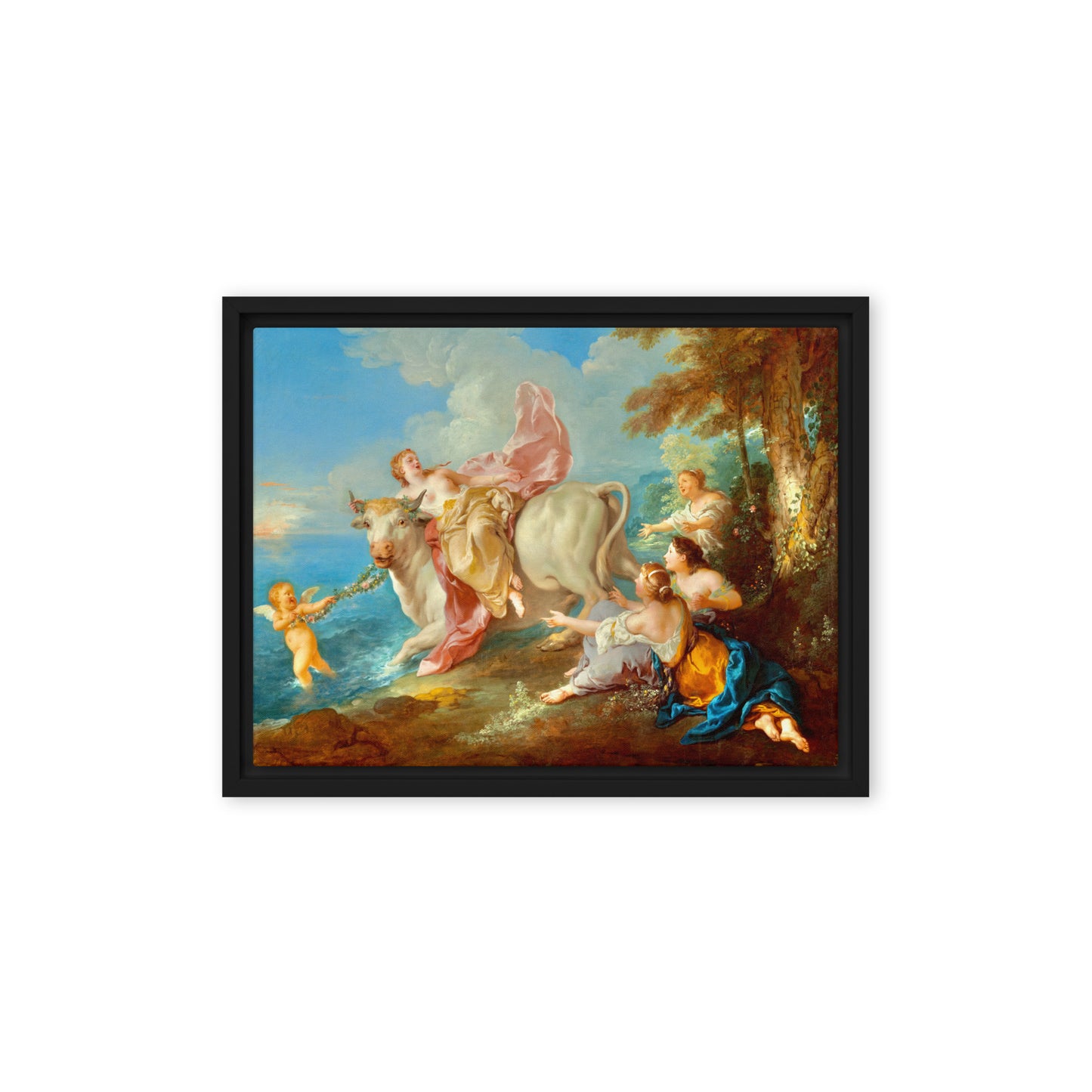 The Abduction of Europa by Jean Francois de Troy [Framed canvas]