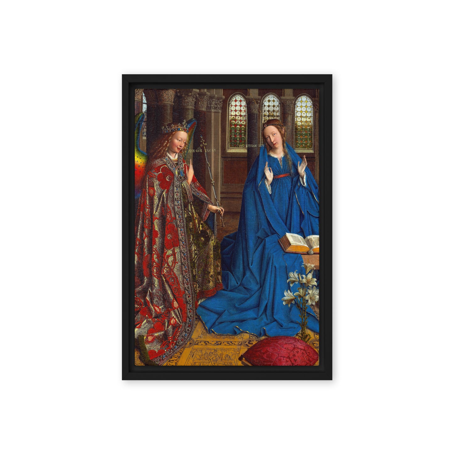 Annunciation by Jan van Eyck [Framed canvas]