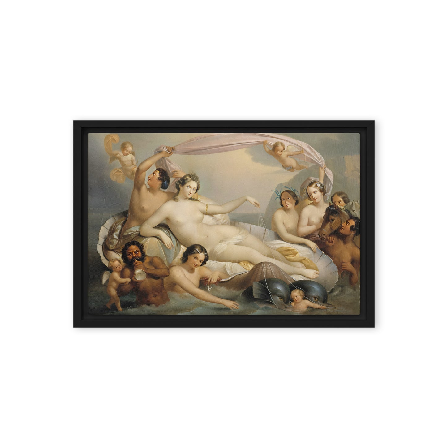 Galatea's Triumph by Berndt Abraham Godenhjelm [Framed canvas]