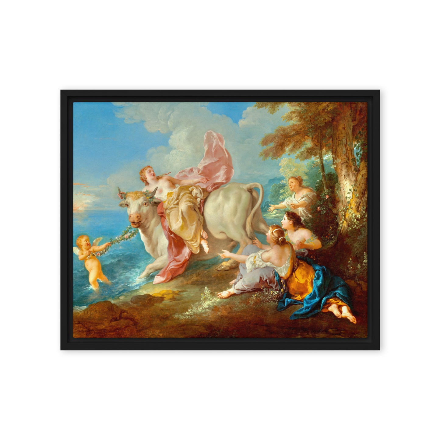 The Abduction of Europa by Jean Francois de Troy [Framed canvas]