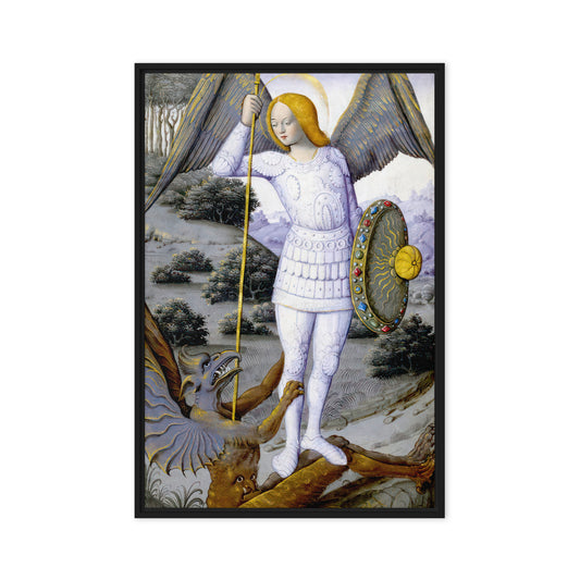 St. Michael the Archangel from The Hours of Henry IV of Fran [Framed canvas]