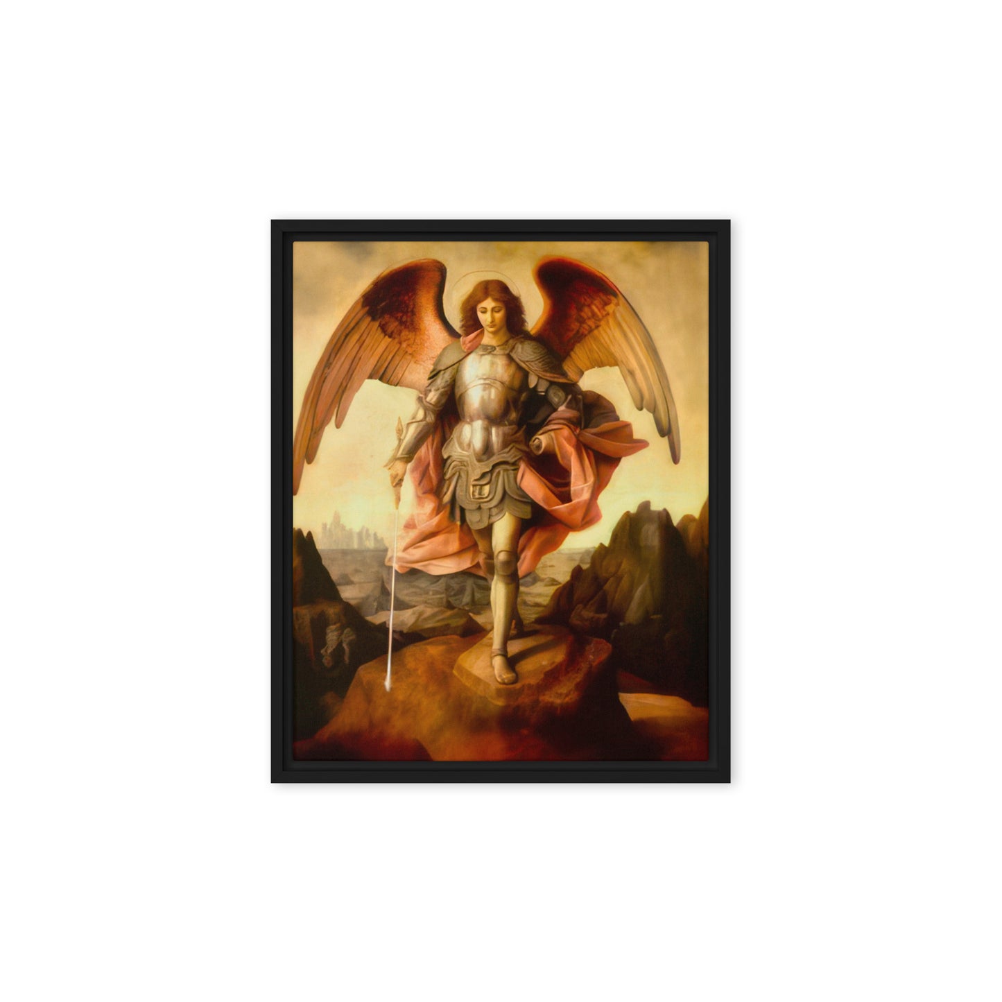 Archangel Michael by Unknown Artist [Framed canvas]