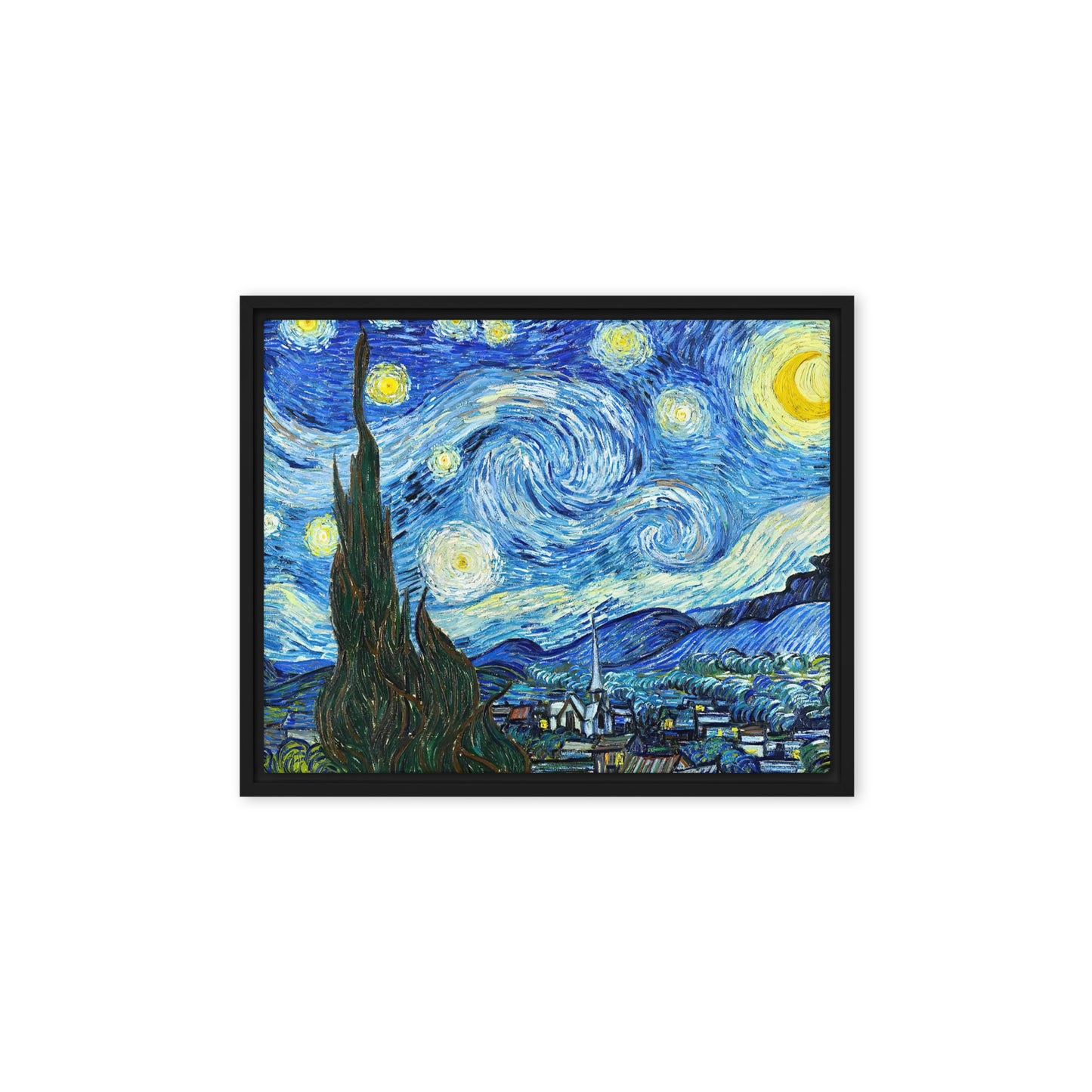 The Starry Night by Vincent van Gogh [Framed canvas]