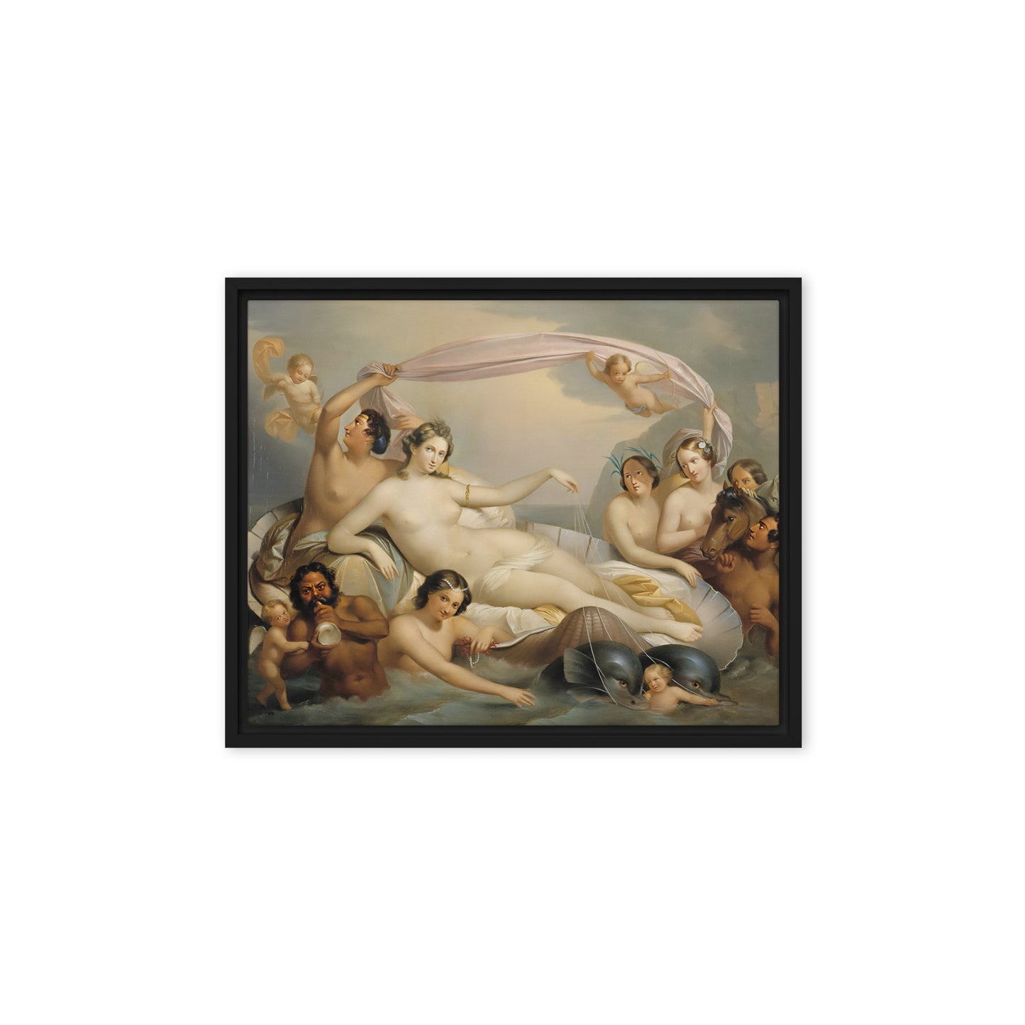 Galatea's Triumph by Berndt Abraham Godenhjelm [Framed canvas]