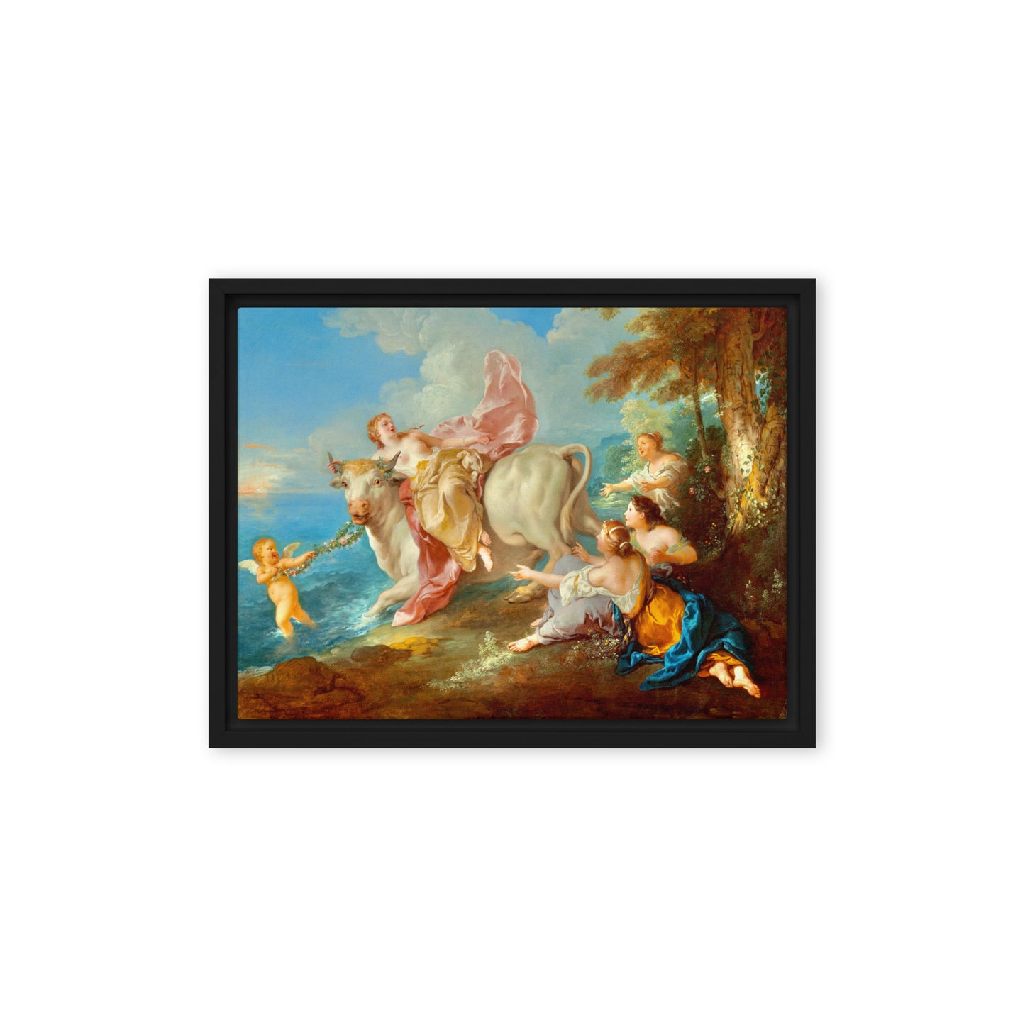 The Abduction of Europa by Jean Francois de Troy [Framed canvas]