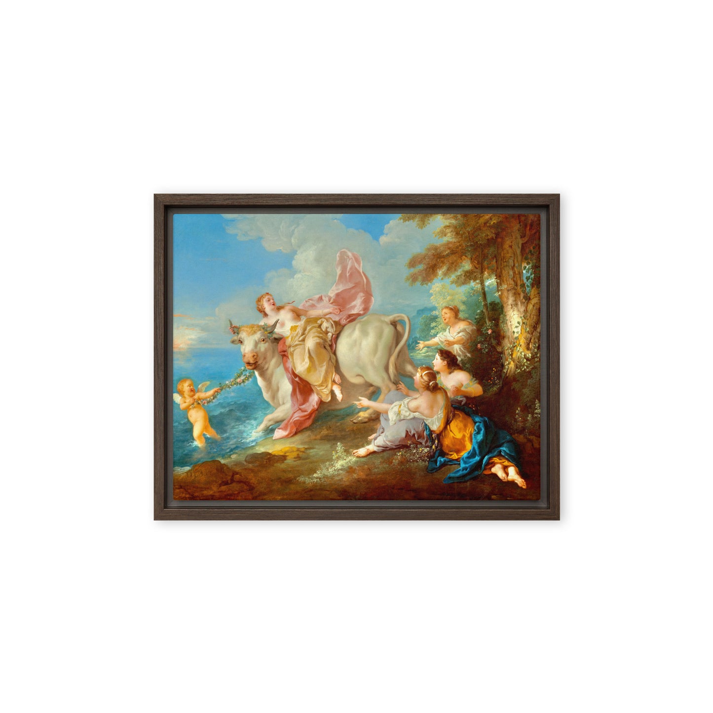 The Abduction of Europa by Jean Francois de Troy [Framed canvas]