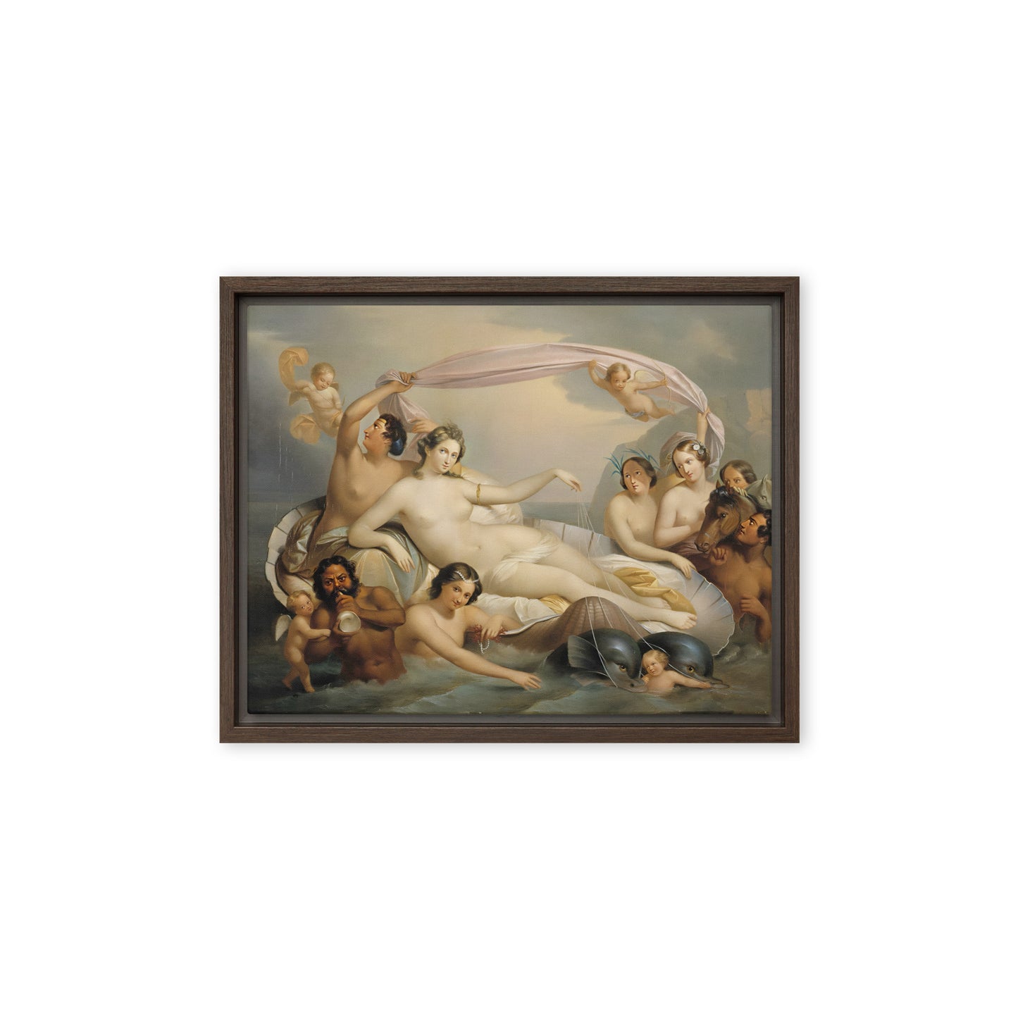 Galatea's Triumph by Berndt Abraham Godenhjelm [Framed canvas]