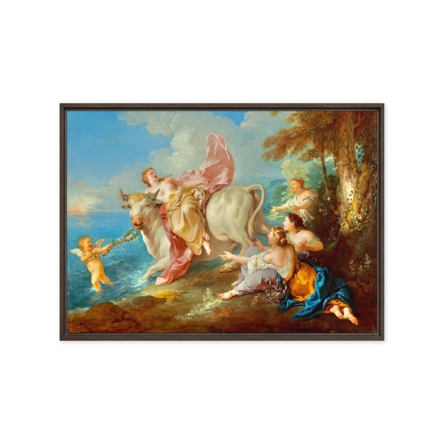 The Abduction of Europa by Jean Francois de Troy [Framed canvas]