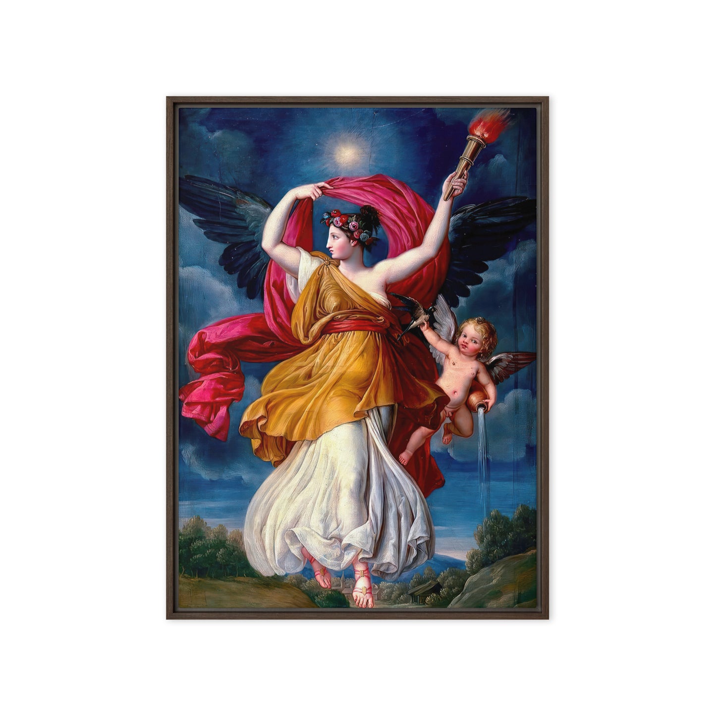 Alegoria de la Aurora by Juan Antonio Ribera [Framed canvas]