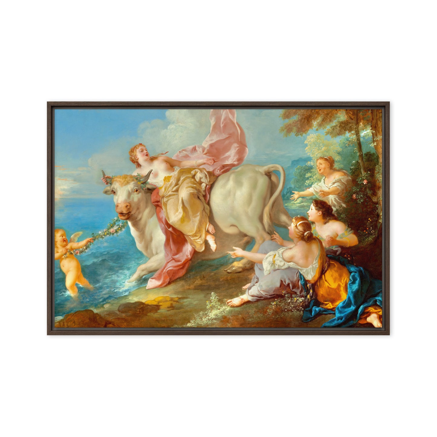 The Abduction of Europa by Jean Francois de Troy [Framed canvas]