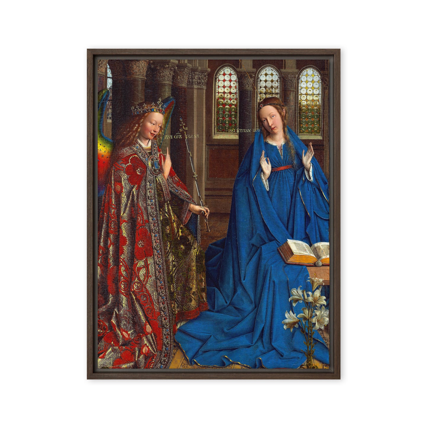 Annunciation by Jan van Eyck [Framed canvas]