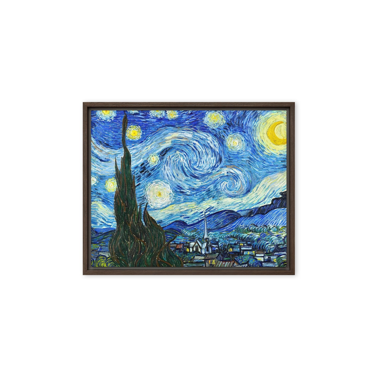 The Starry Night by Vincent van Gogh [Framed canvas]