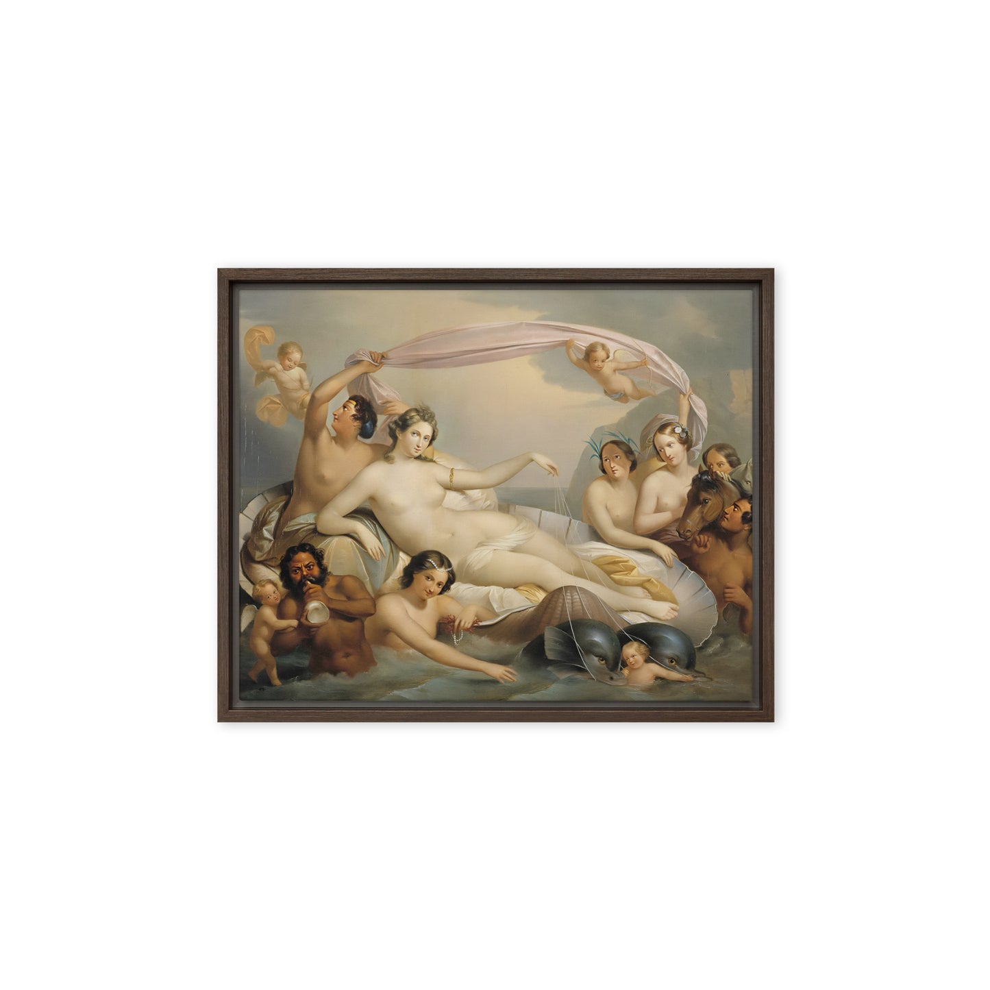 Galatea's Triumph by Berndt Abraham Godenhjelm [Framed canvas]