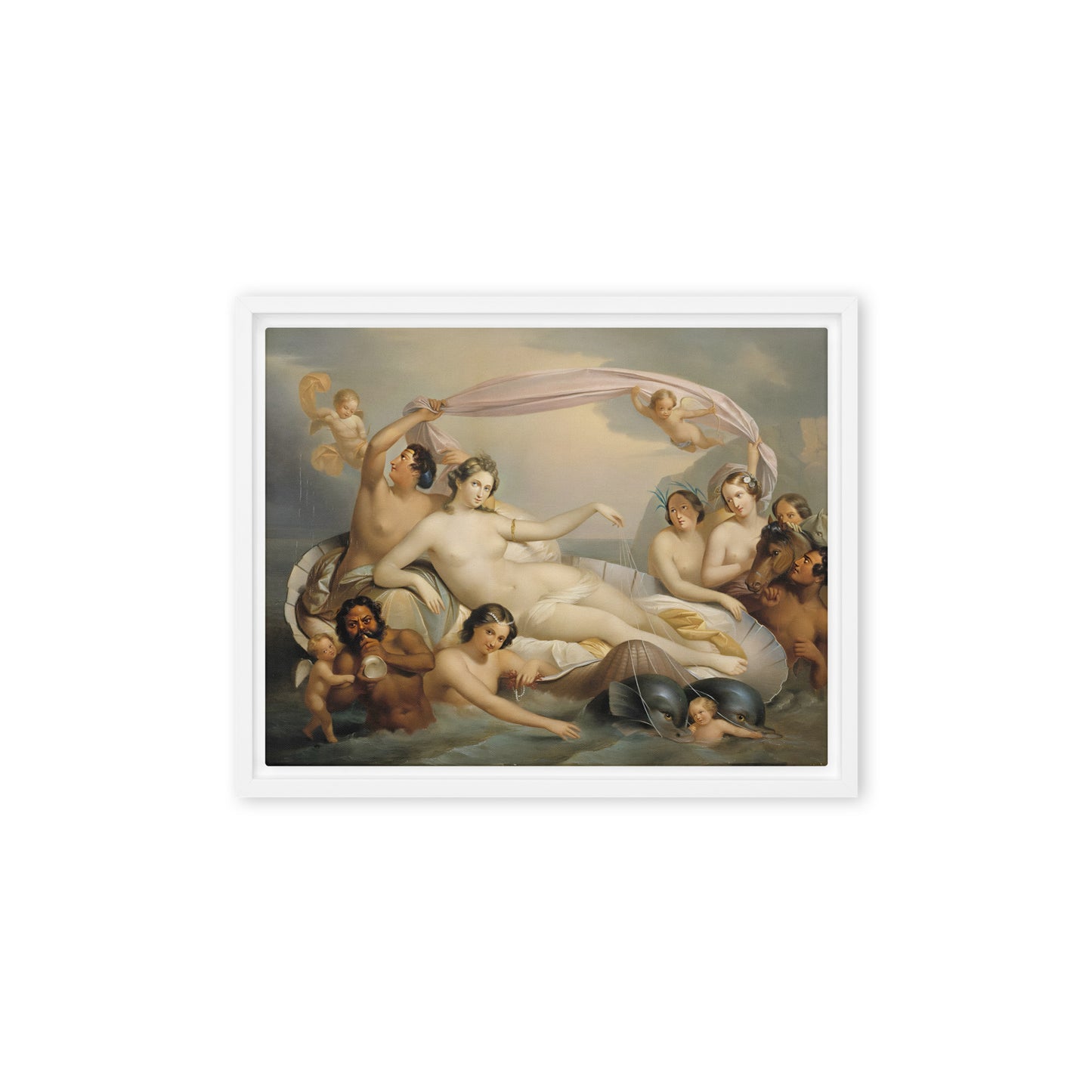 Galatea's Triumph by Berndt Abraham Godenhjelm [Framed canvas]