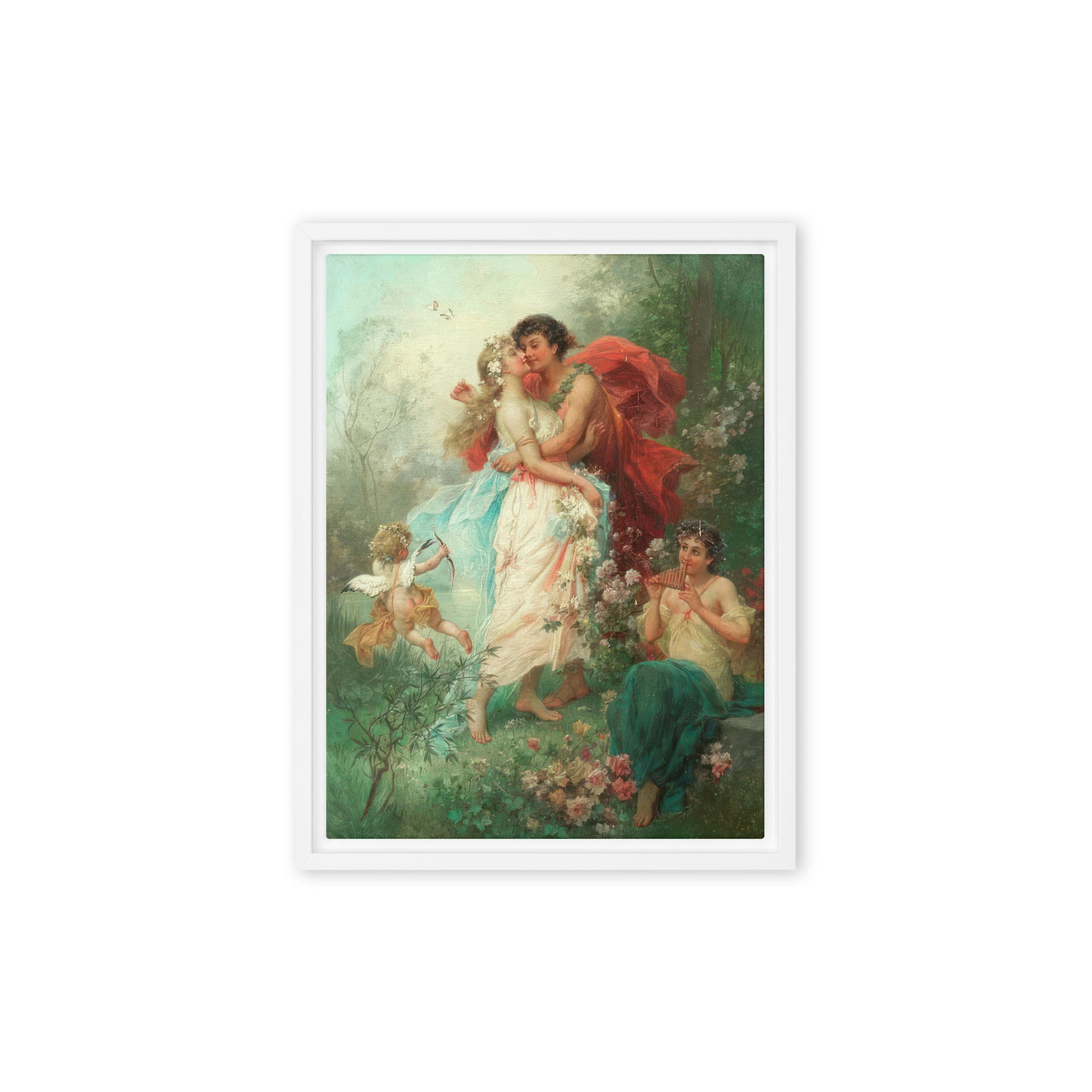 Oath Of Love by Hans Zatzka [Framed canvas]