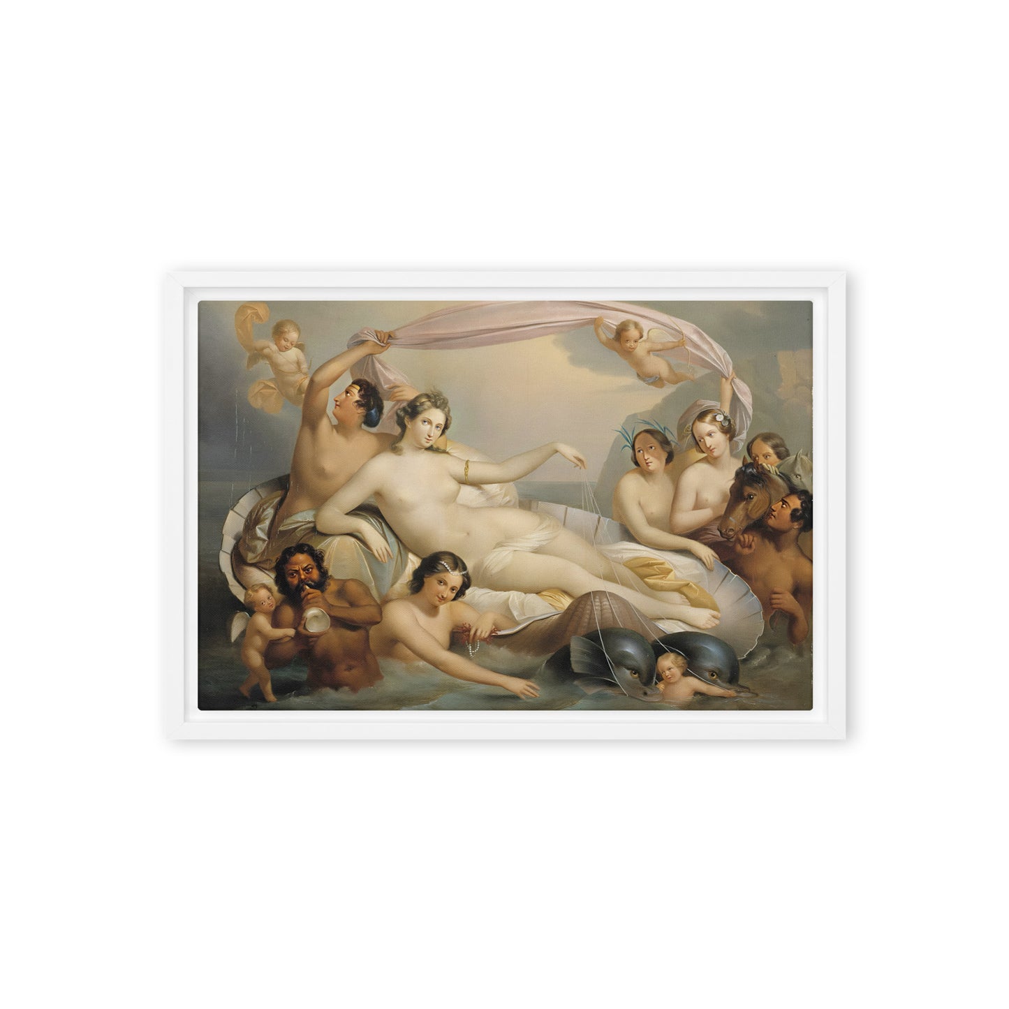 Galatea's Triumph by Berndt Abraham Godenhjelm [Framed canvas]